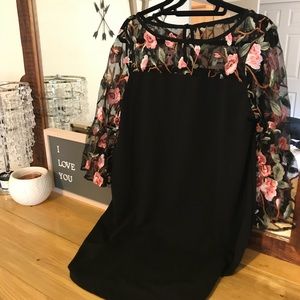 Rose Embroidery LBD